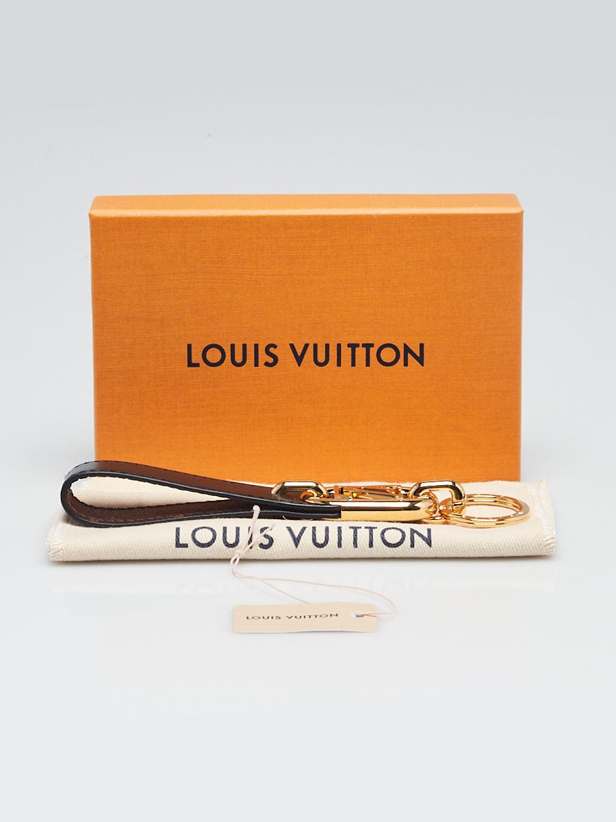 Louis Vuitton Black Leather/Monogram Canvas Dragonne Key Holder