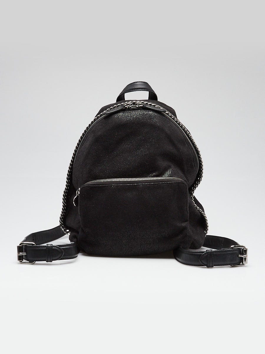 falabella mini backpack Stella McCartney purple shaggy deer W9477 exterior zip pocket Stella McCartney Black Quilted Faux