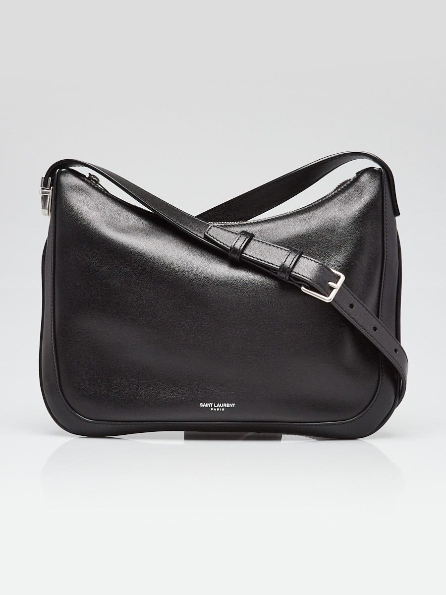 Yves Saint Laurent Black Smooth Calfskin Leather Mini Hobo Bag