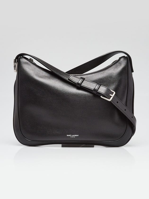 Yves Saint Laurent Black Smooth Calfskin Leather Mini Hobo Bag