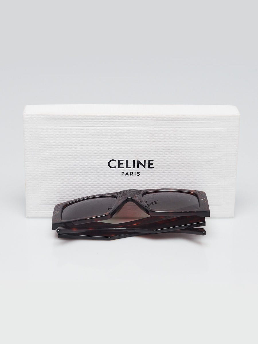 Celine Tortoise Shell Acetate Shaded Sunglasses CL401051 | Yoogi's