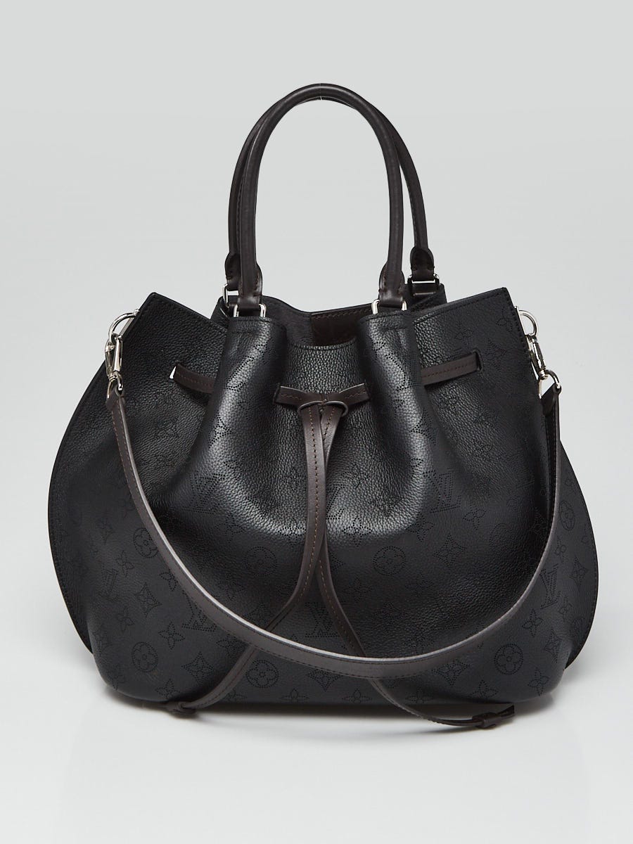ルイヴィトン 黒蘭ページ Louis Vuitton Black Monogram Mahina Girolata Bag | Yoogi's Closet