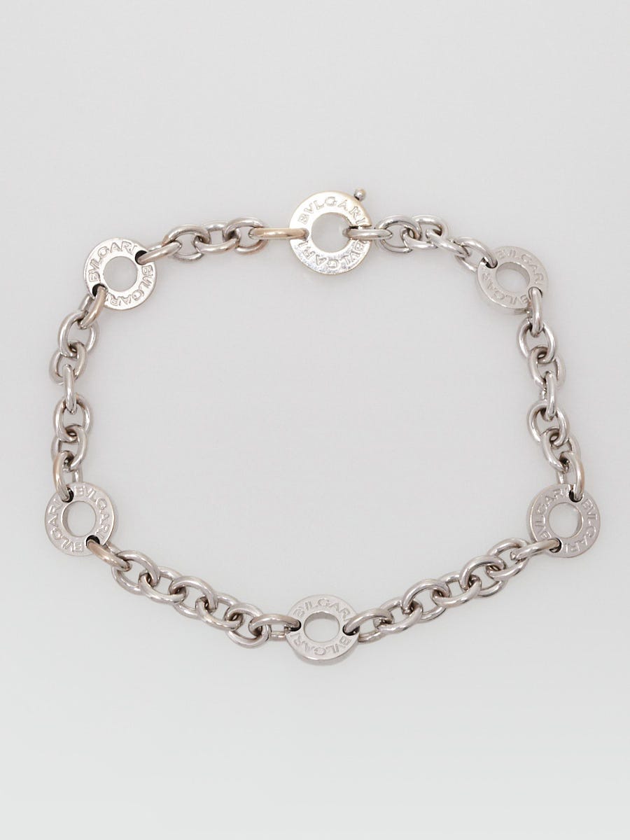 Bvlgari 18k White Gold BVLGARI Six Circle Bracelet | Yoogi's Closet