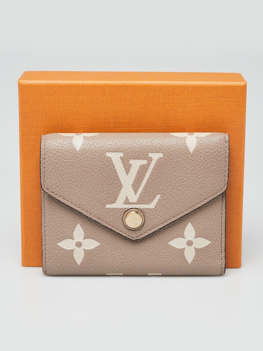 Louis Vuitton Bi-color Beige/White Monogram Empreinte Leather Victorine Wallet