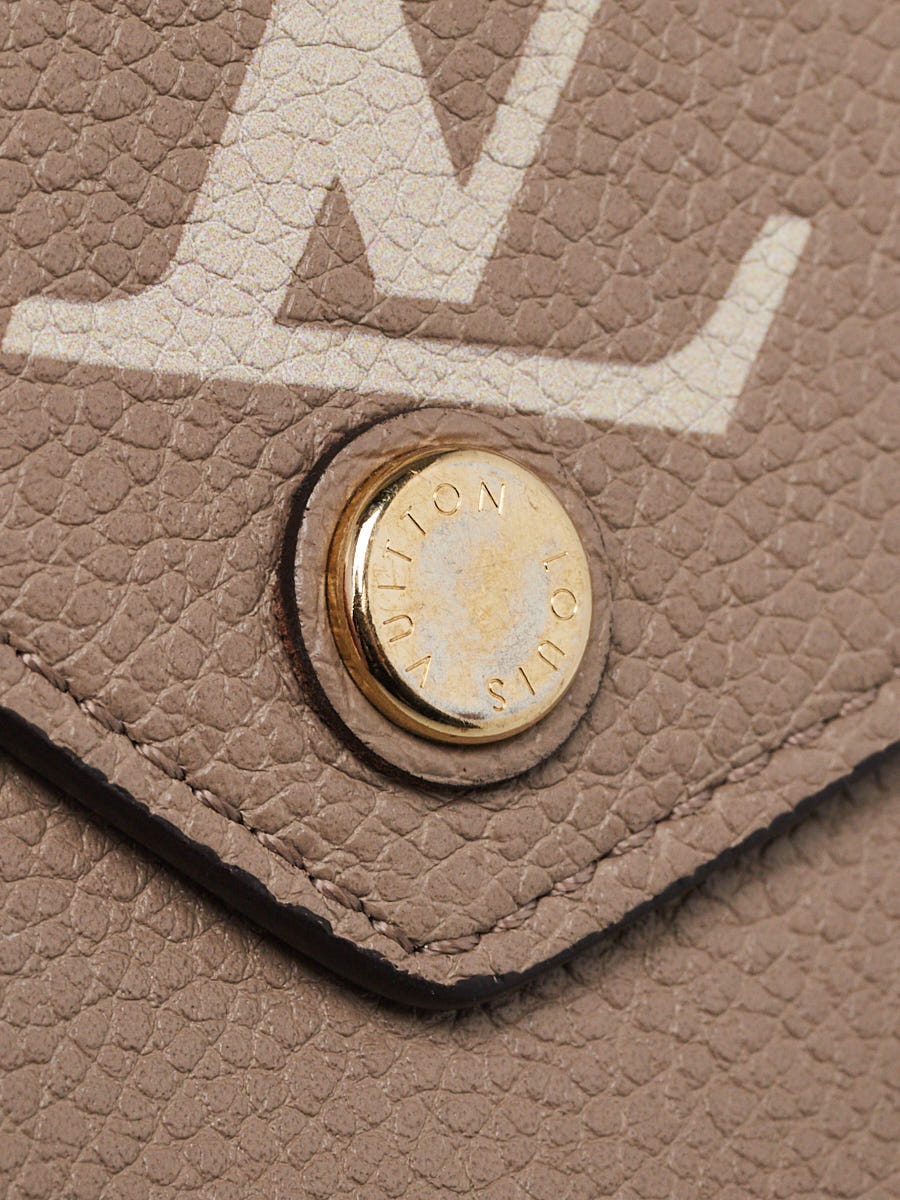 Louis Vuitton Bi-color Beige/White Monogram Empreinte Leather