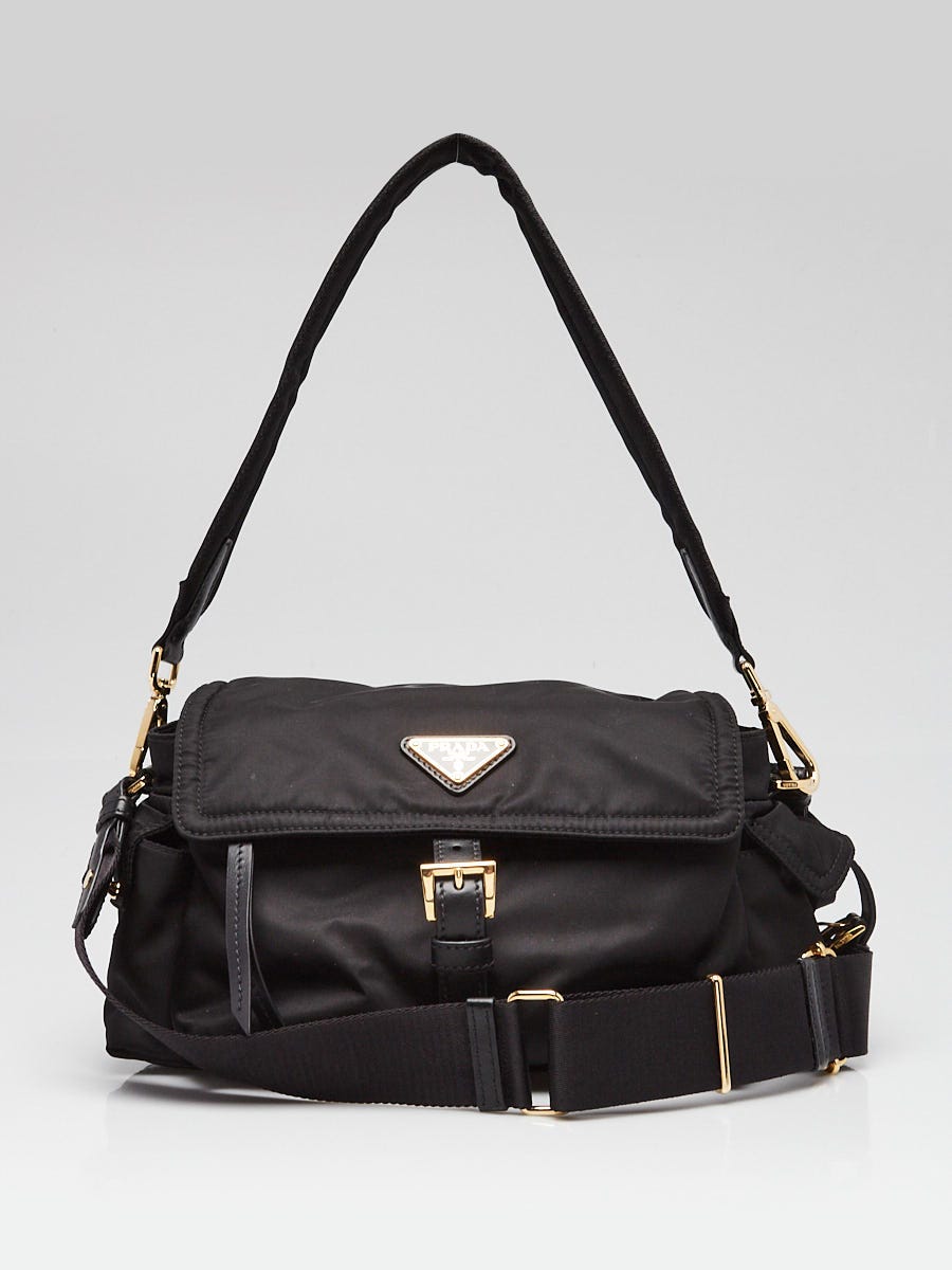 Prada Black Tessuto Re-Nylon Explore Medium Shoulder Bag 1BD394
