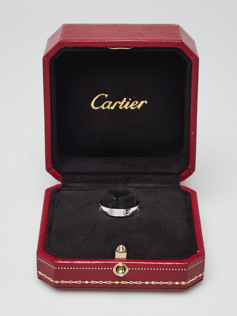 Cartier 3.5mm Platinum LOVE Ring Size 6/52