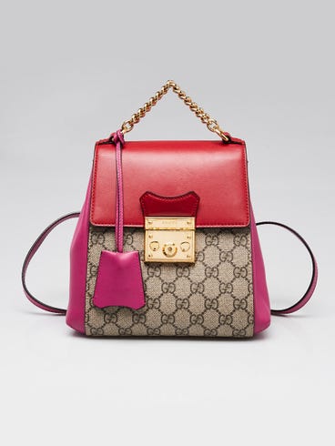 gucci mini backpack pink GG Marmont Lambskin Dusty Carmine Rose Glampot From prints to embroidered details Gucci Pink & Blue GG