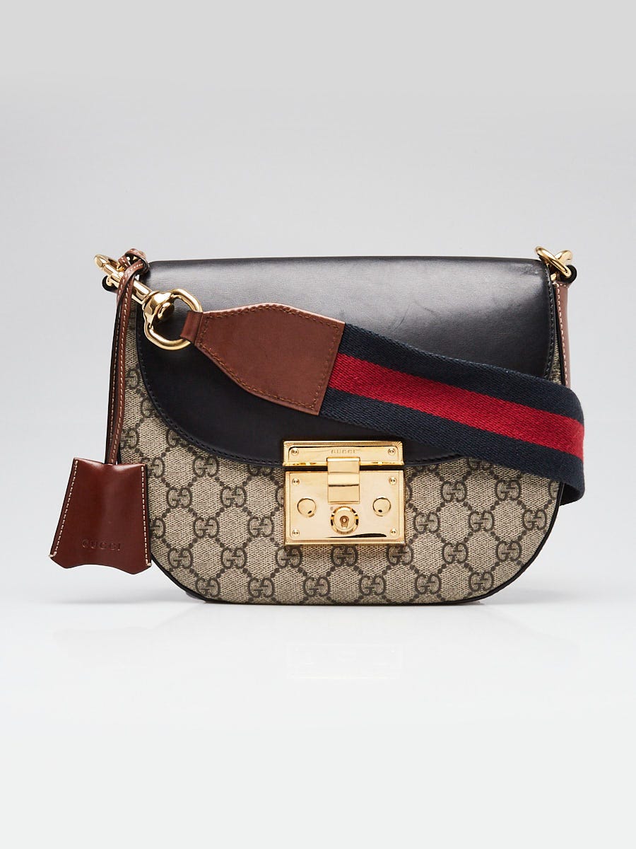 Gucci ショルダーバッグ Gucci Beige GG Supreme Coated Canvas Padlock Crossbody bag