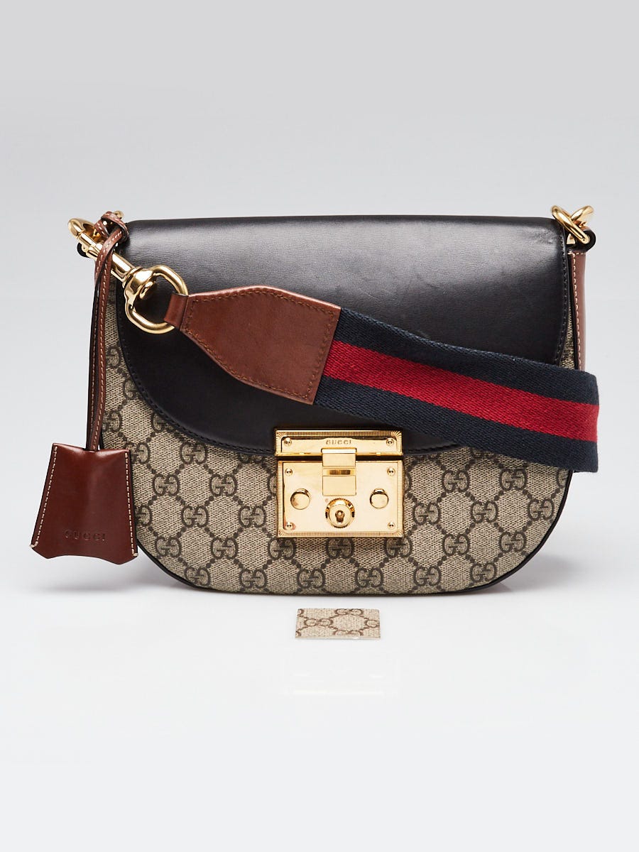 Gucci Beige GG Supreme Coated Canvas Padlock Crossbody bag