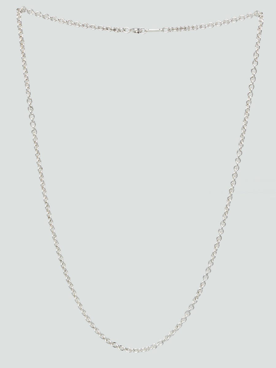 Tiffany & Co. 3mm Sterling Silver Chain Link Necklace