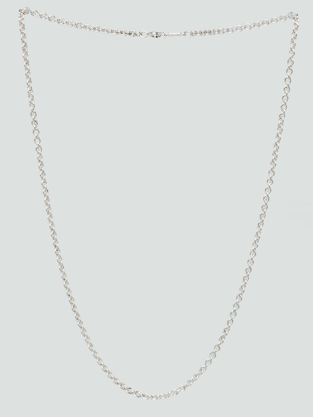 Tiffany & Co. 3mm Sterling Silver Chain Link Necklace
