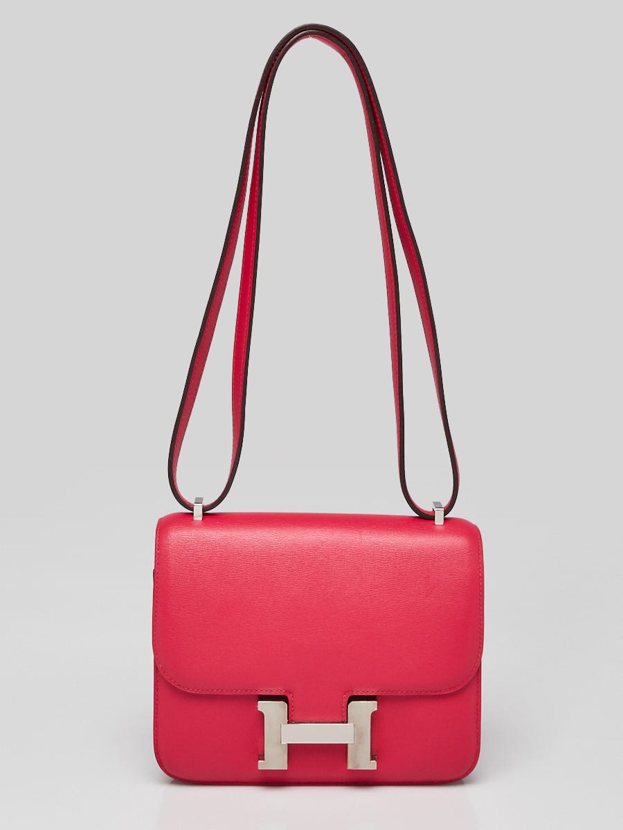 Hermes Rouge H Chevre Mysroe Leather Bearn Six Key Holder
