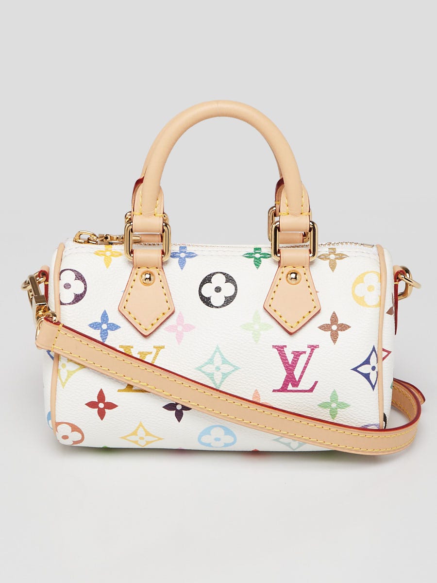 タ*)様 Louis Vuitton ナノスピーディ ホワイト New Lv White Speedy Louis Vuitton X TM White Monogram Multicolore