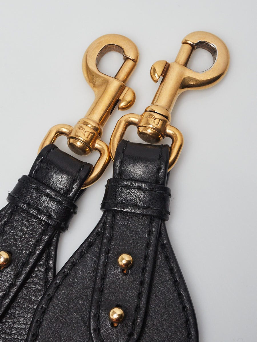 Christian Dior Multicolor Embroidered Studded Canvas Shoulder Strap