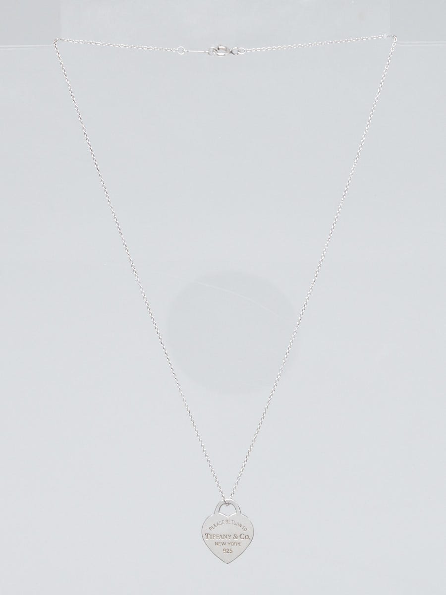 Tiffany & Co. Sterling Silver Return To Tiffany Heart Tag Pendant Necklace