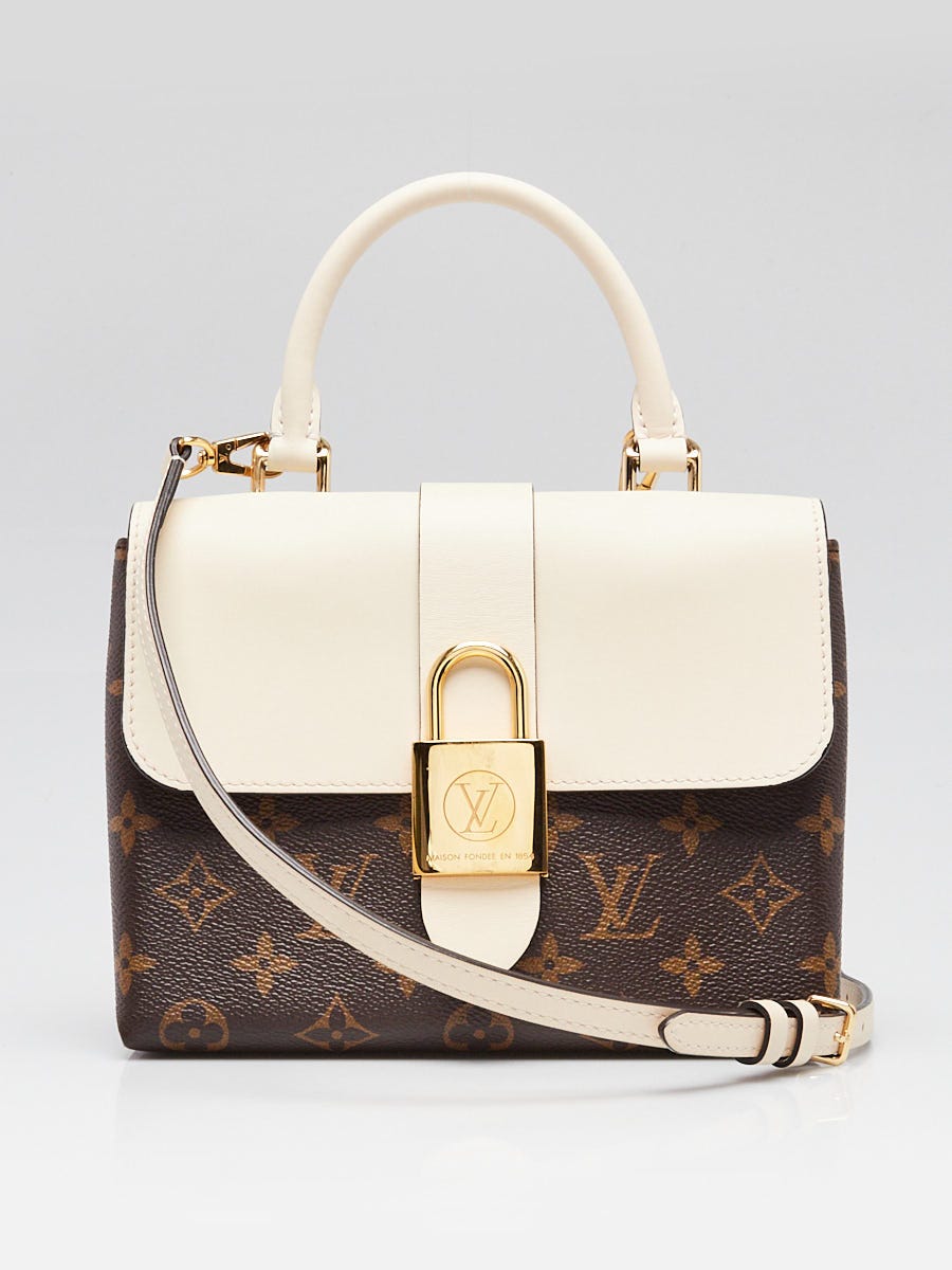 Louis Vuitton White Monogram Canvas Locky BB Bag | Yoogi's Closet