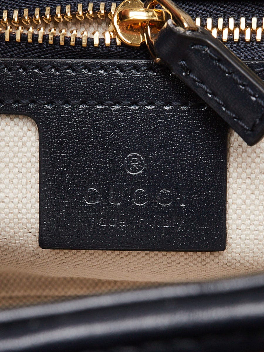 Gucci Brown/Blue Raffia/Leather Jackie 1961 Small Shoulder Bag