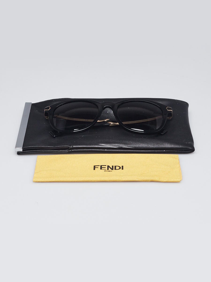 Fendi Black Acetate Gradient Tinted Sunglasses - FF 0021/S