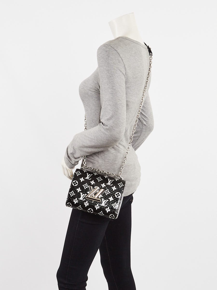 Louis Vuitton Black/Silver Monogram Python Twist PM Bag | Yoogi's