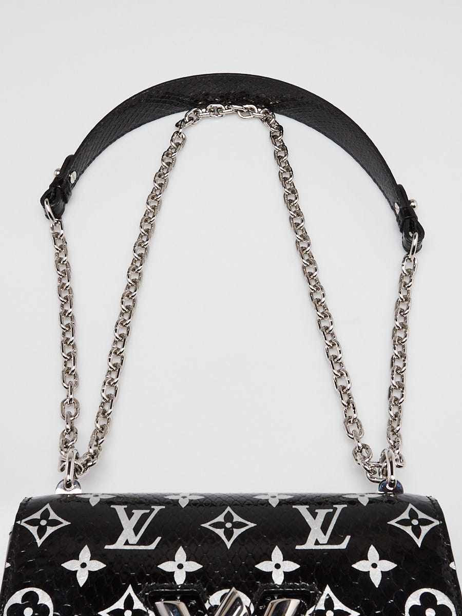 Louis Vuitton Black/Silver Monogram Python Twist PM Bag | Yoogi's