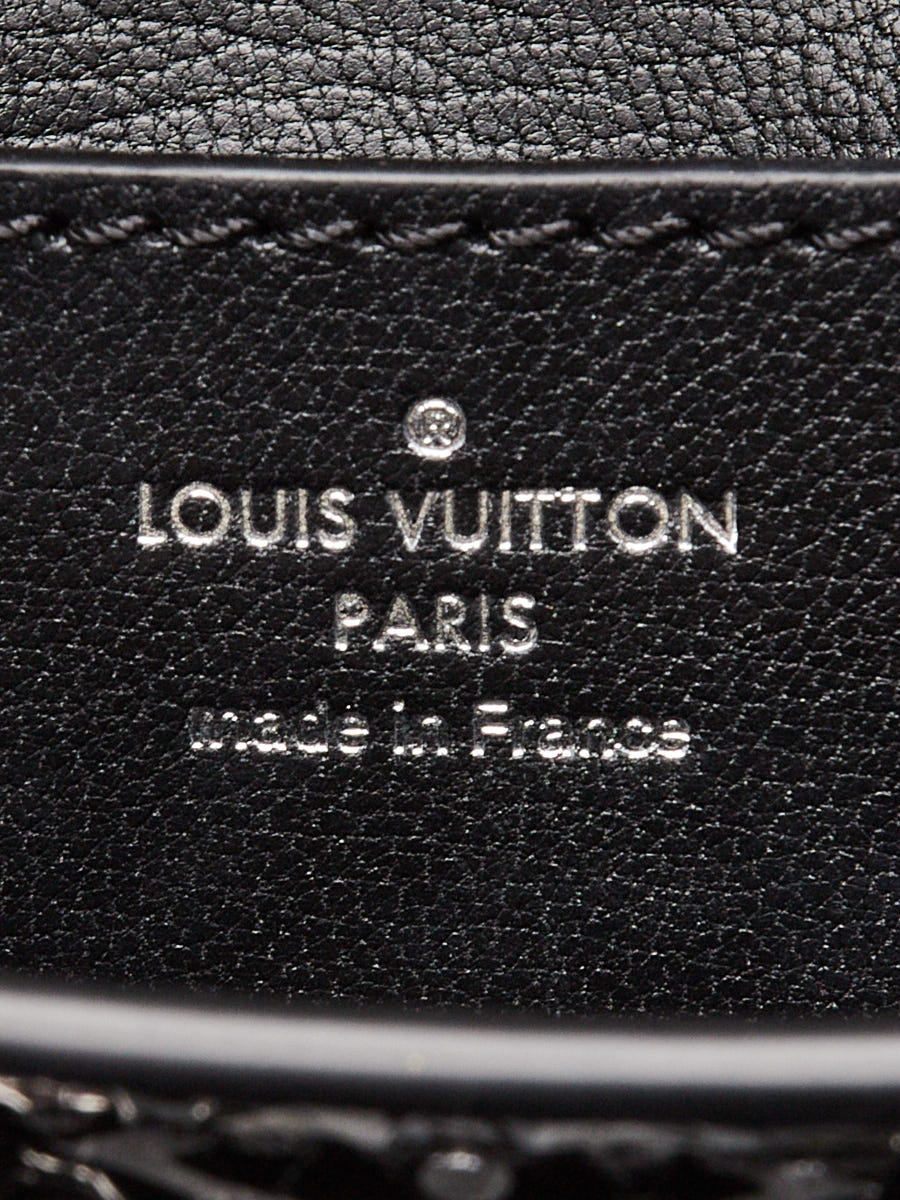 Louis Vuitton Black/Silver Monogram Python Twist PM Bag | Yoogi's
