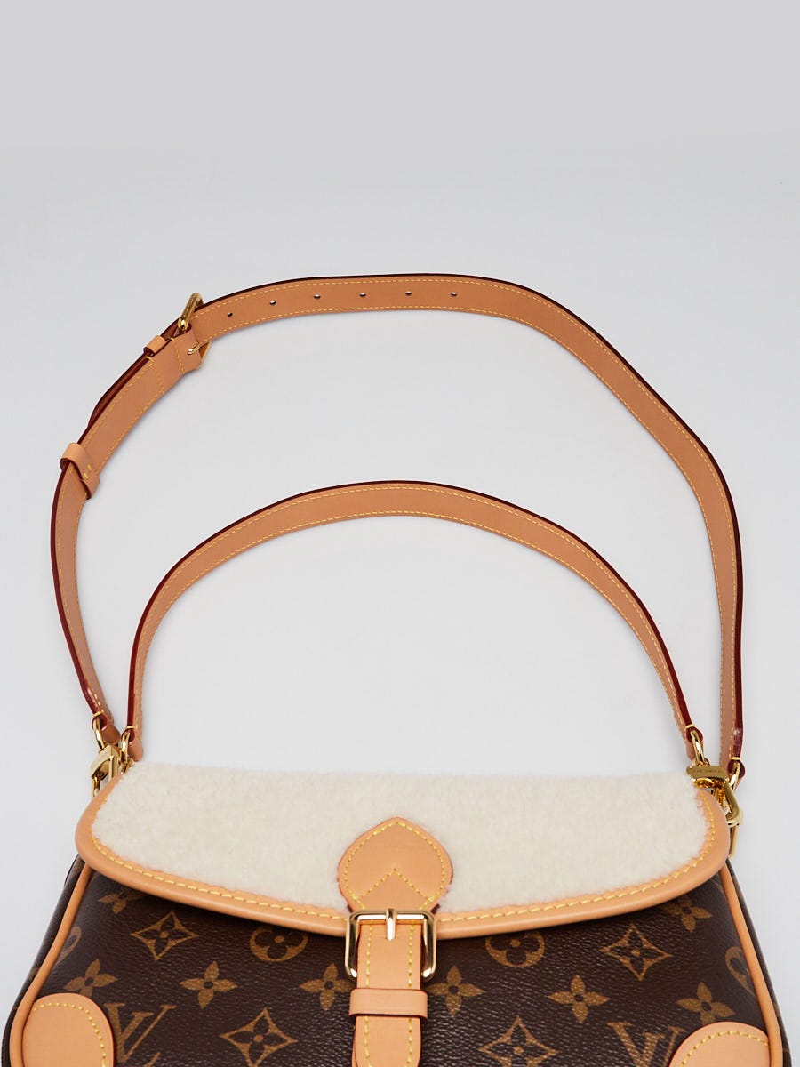 Louis Vuitton Monogram Canvas and Shearling Cozygram Diane Bag