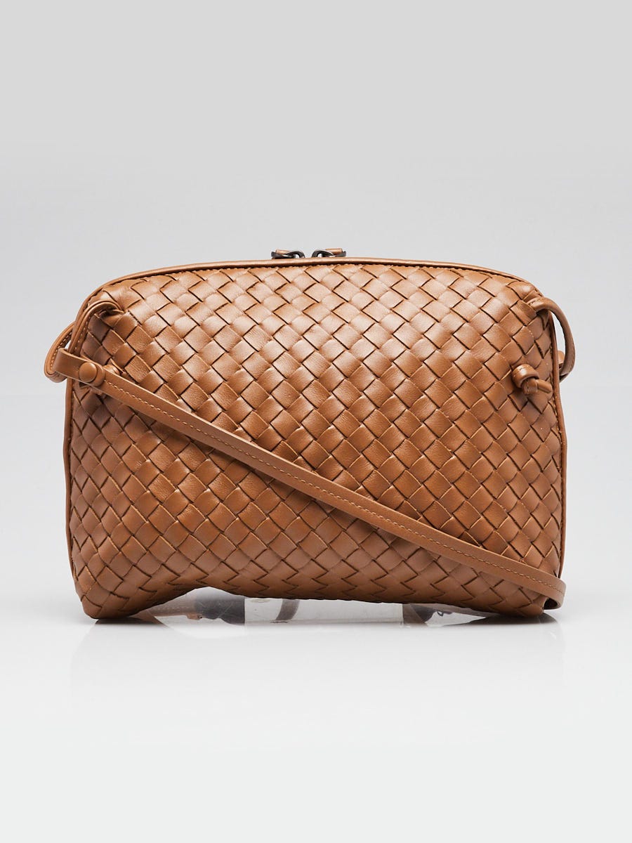 Bottega Veneta Brown Intrecciato Woven Nappa Leather Nodini
