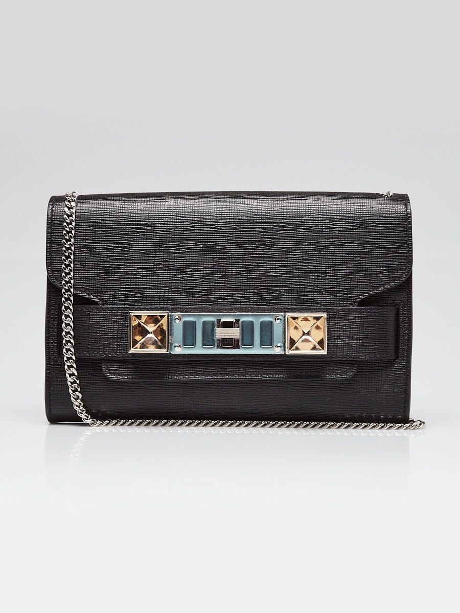 Proenza Schouler Black Grained Leather PS11 Crossbody Bag