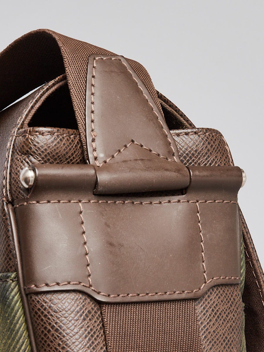 Louis Vuitton Brown Taiga Leather Viktor Messenger Bag | Yoogi's