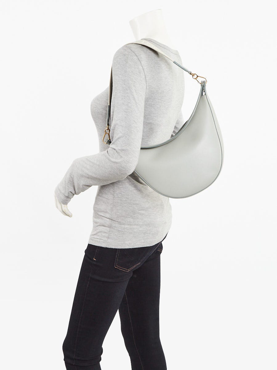 Loewe Light Blue Satin Calfskin Leather Luna Hobo Bag