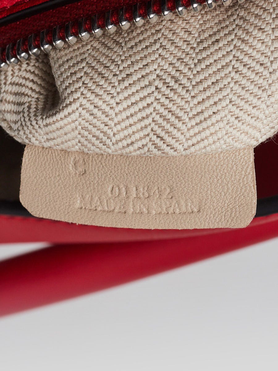 Loewe Red Calfskin Leather Small Puzzle Bag | Yoogi's Closet