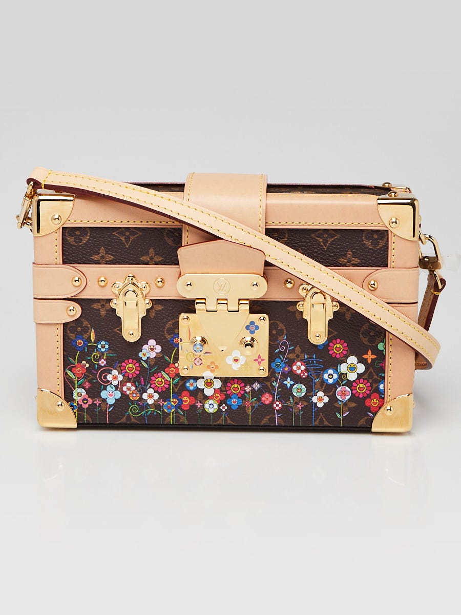 Louis Vuitton x TM Monogram Flowers Canvas Petite Malle Bag