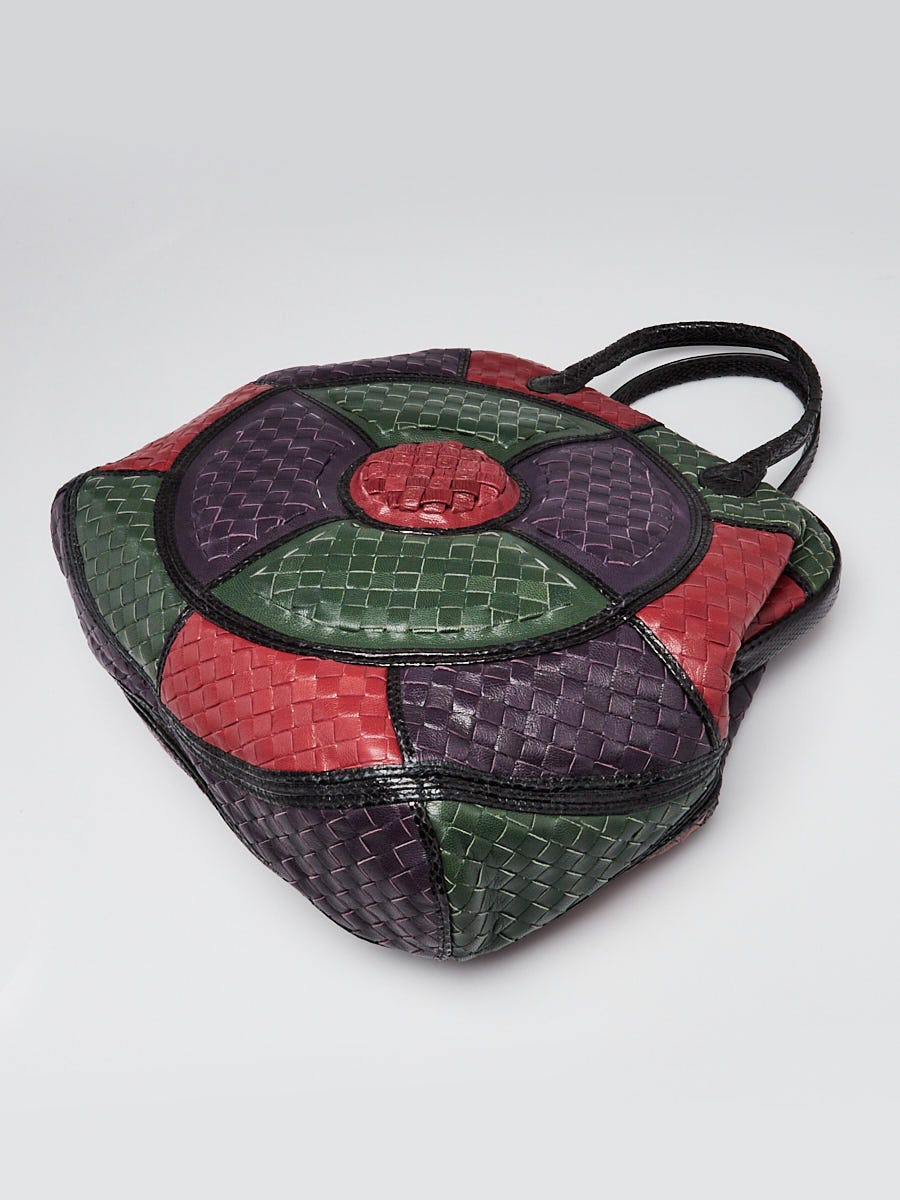Bottega Veneta Limited Edition Tri-Color Intrecciato Woven Leather
