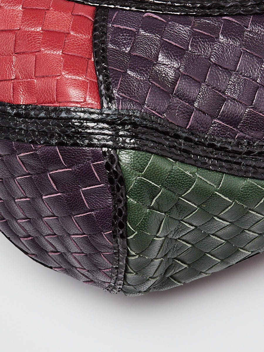 Bottega Veneta Limited Edition Tri-Color Intrecciato Woven Leather