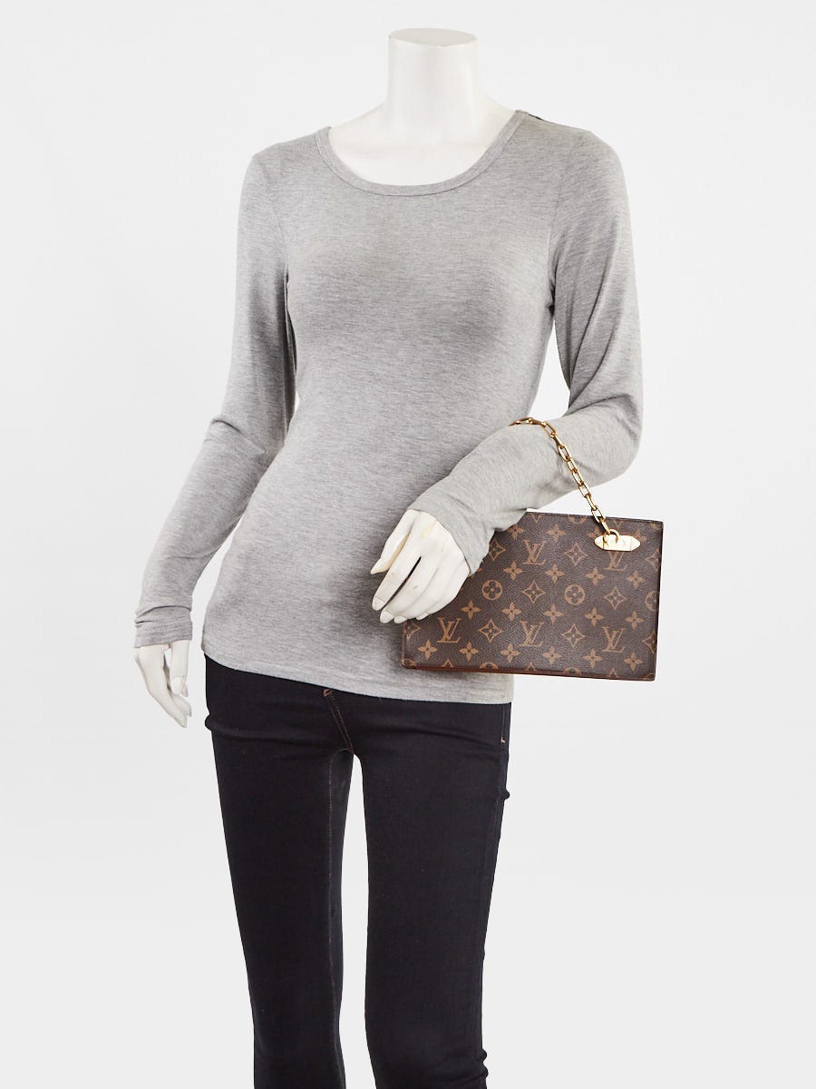 Louis Vuitton Monogram Canvas Legacy Chain Clutch Bag