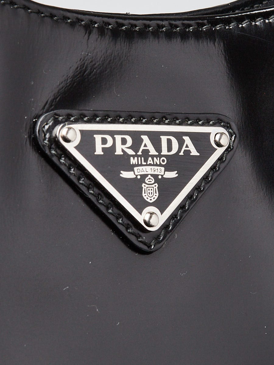 Prada Black Box Calf Leather Cleo Shoulder Bag | Yoogi's Closet