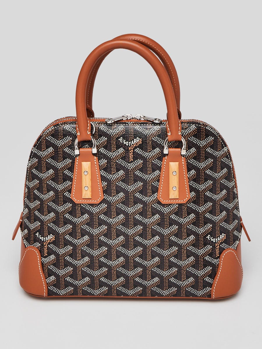 Goyard Black Chevron Print Coated Canvas Mini Vendome Bag