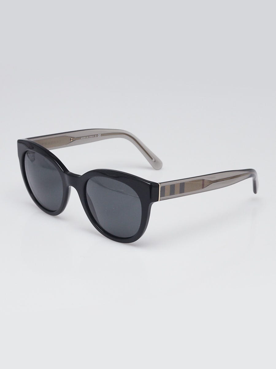 Burberry Black Acetate Oversized Sunglasses - B4210