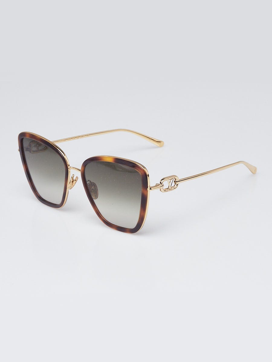 Louis Vuitton Tortoise Acetate Frame Link One Cay Eye  display picture 3