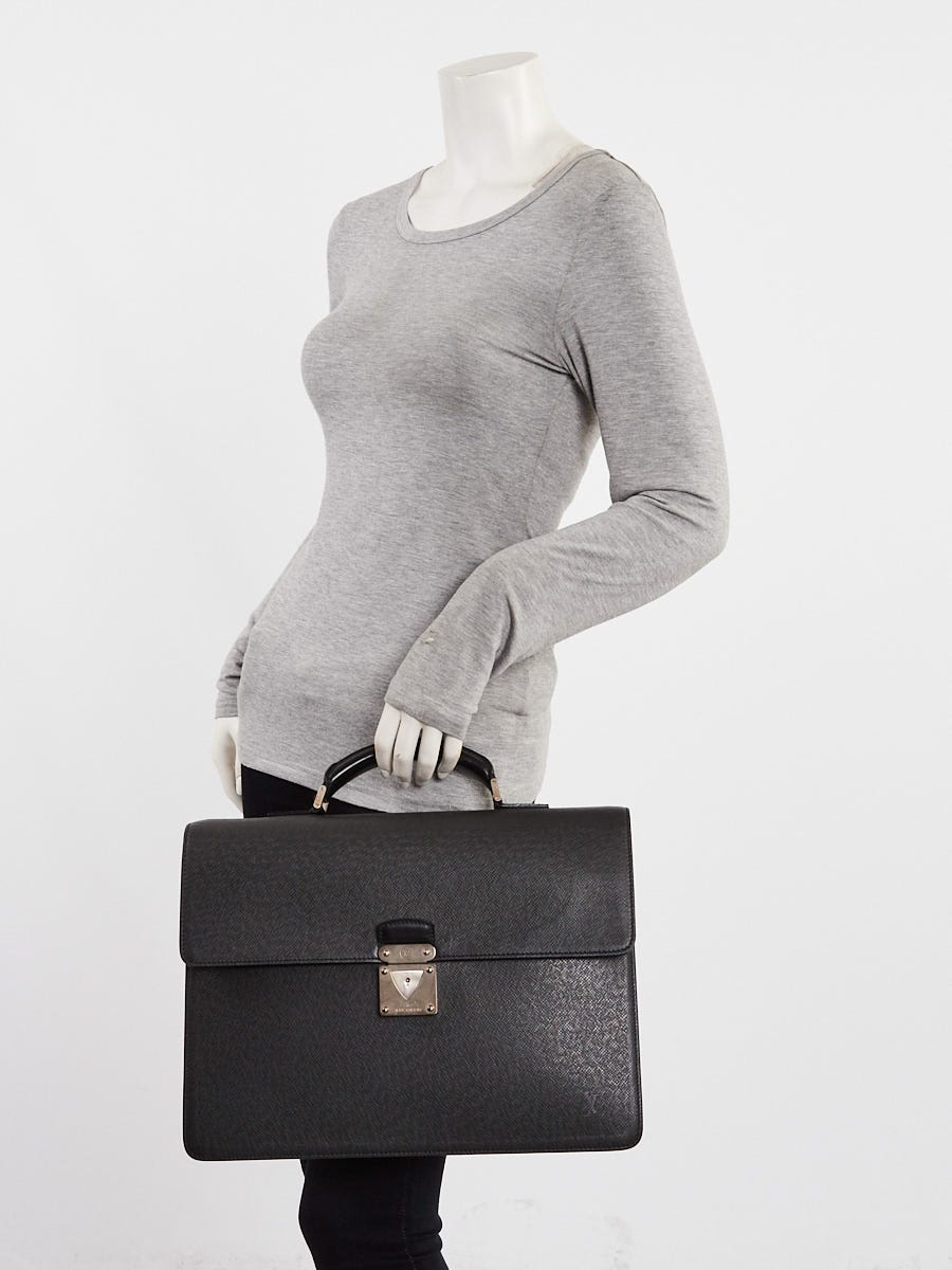 Louis Vuitton Ardoise Taiga Leather Laguito Briefcase Bag
