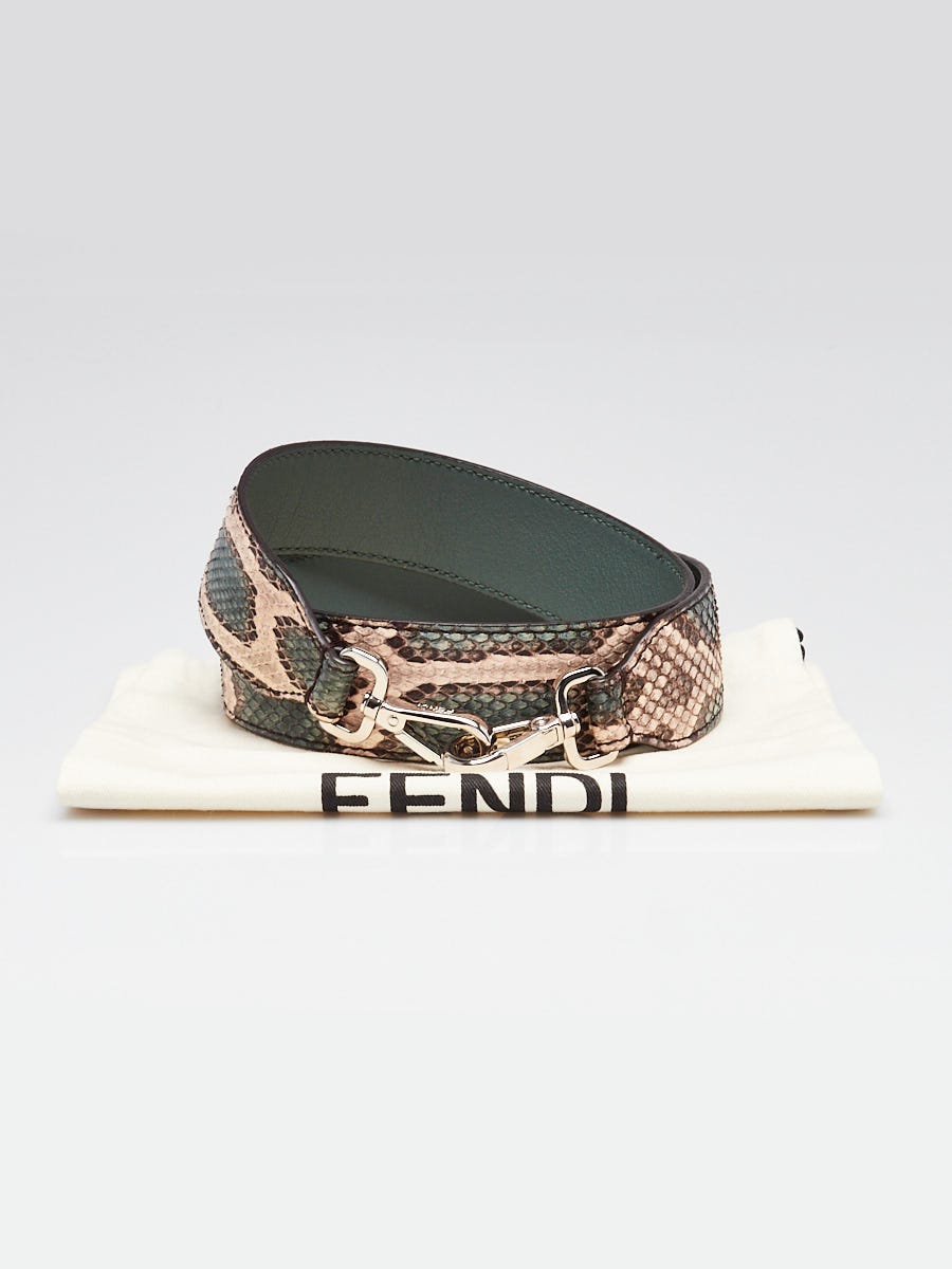 Fendi Multicolor Python Strap You Shoulder Strap