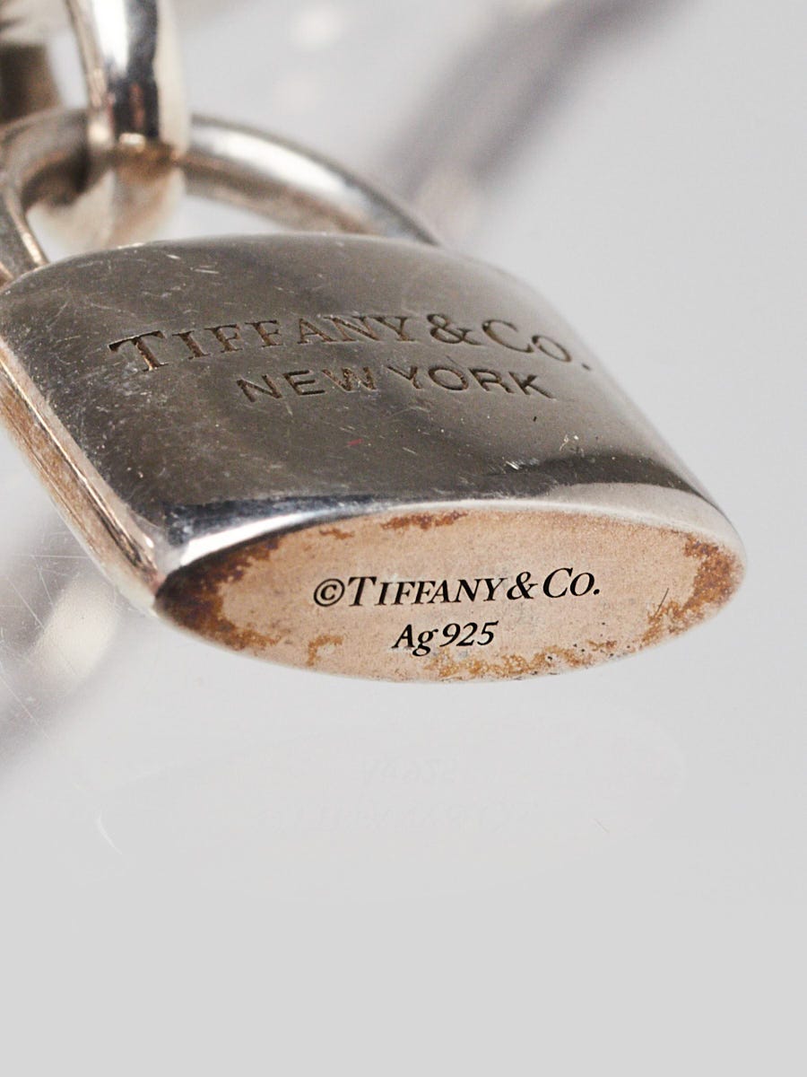 Tiffany & Co. Sterling Silver and Pearl Lock Tiffany Hardwear