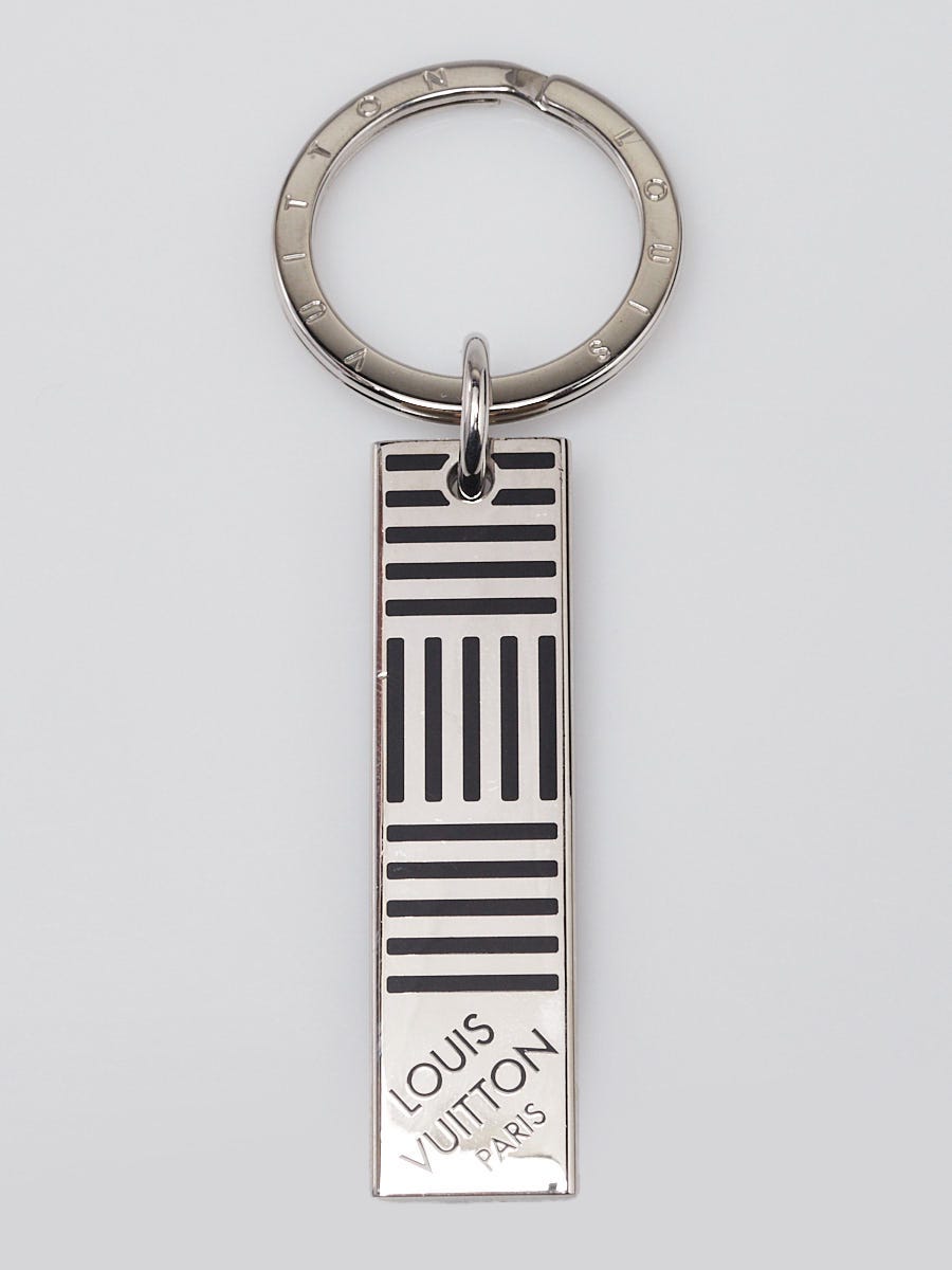 Louis Vuitton Silvertone Metal Damier Print Tag Key Holder and Bag