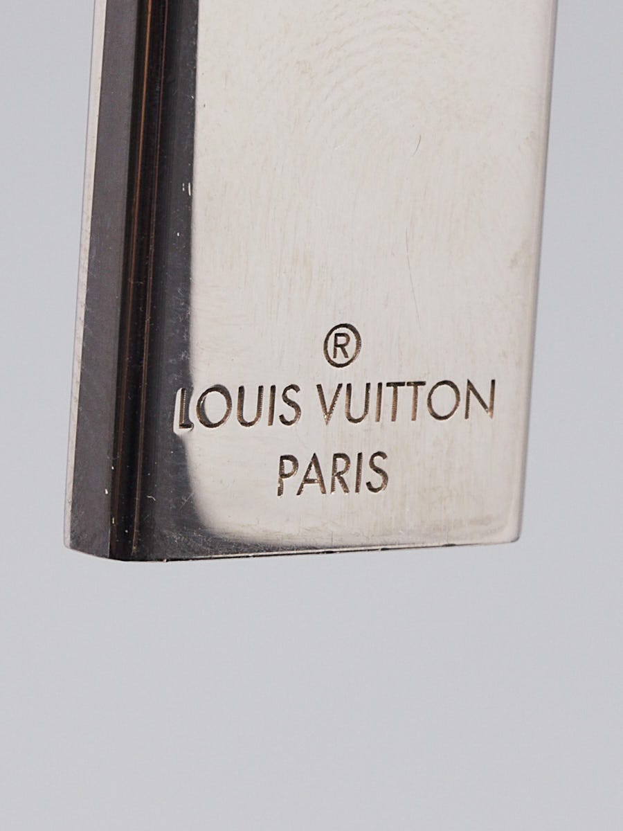 Louis Vuitton Silvertone Metal Damier Print Tag Key Holder and Bag