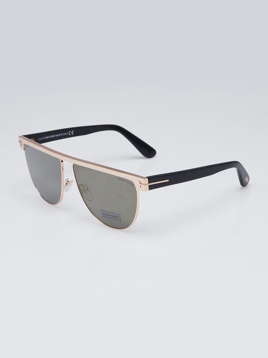 Tom Ford Goldtone Metal Bradburry Aviator Sunglasses TF525