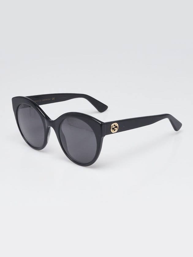 Gucci Black Acetate Cat Eye Sunglasses - GG0028S