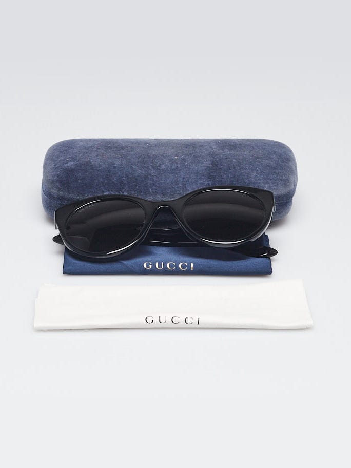 Gucci Black Acetate Cat Eye Sunglasses - GG0028S