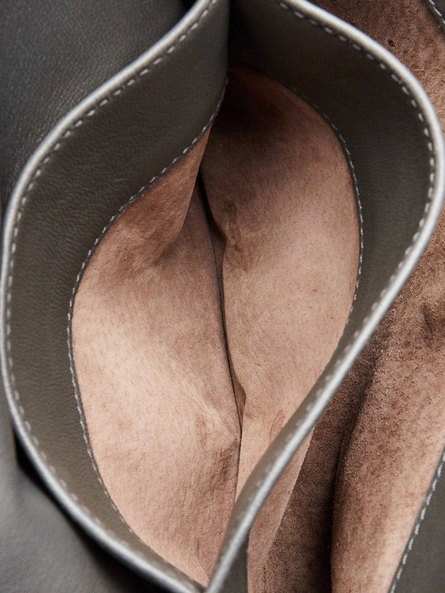 Bottega Veneta Grey Intrecciato Woven Nappa Leather Olimpia Bag