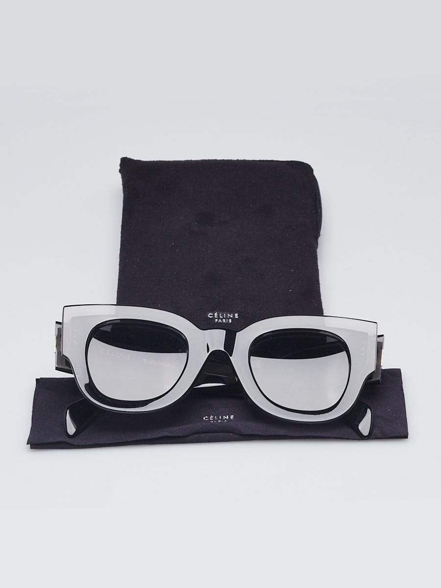 Celine Grey Acetate Tinted Oversized Sunglasses-41446 | Yoogi's Closet